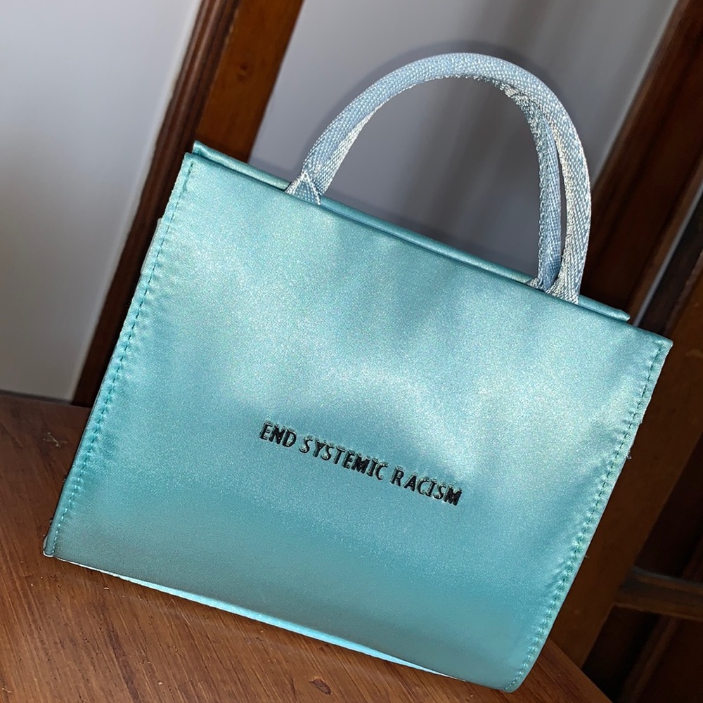 Baby Blue Satin ESR Tote